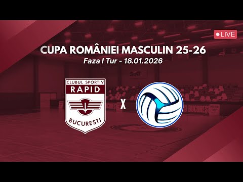 🇱🇻 LIVE | CS Rapid București 🆚 CS Unirea Dej | Cupa României - Loteria Romana 25-26 Masculin