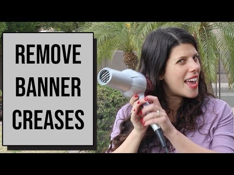 How To Remove Wrinkles and Creases In Vinyl Mesh Banners