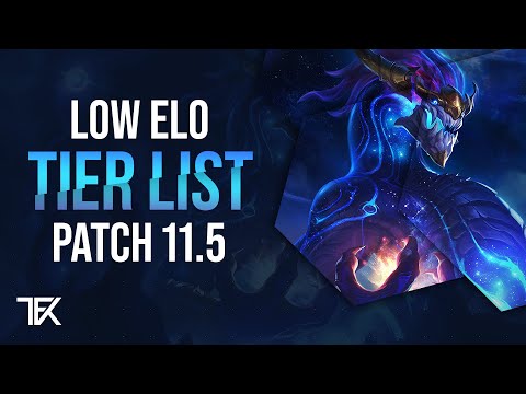 Low Elo Tier List | Patch 11.5 | german | TFK