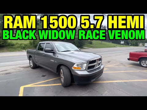 2010 Dodge Ram 1500 5.7L HEMI V8 DUAL EXHAUST w/ BLACK WIDOW RACE VENOM!