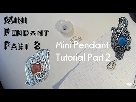 Mini Pendant Tutorial Part 2, Wire Wrapping Tutorials. Handmade Jewelry, Make your own pieces!