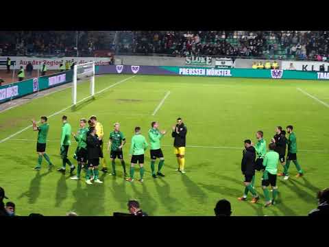 Preussen Münster vs KFC, Gegengerade nach Abpfiff