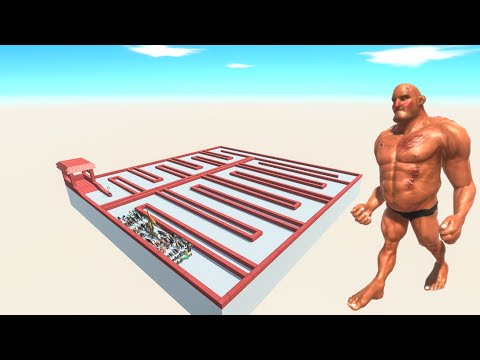 All Unit Escape From Hill Giant - Last Survivor - Animal Revolt Battle Simulator