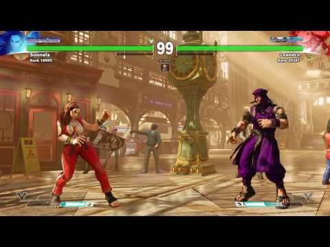 Street Fighter V - Ranked Match - Laura vs Rashid