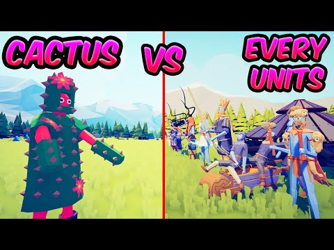 CACTUS VS EVERY UNİTS!⚔️😱😱| TABS - Totally Accurate Battle Simulator