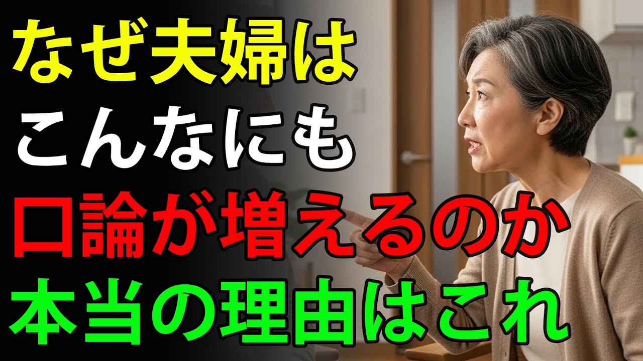 なぜ夫婦はこんなにも口論が増えるのか――本当の理由はこれです
