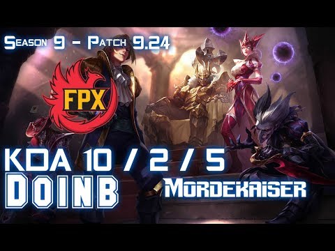 FPX Doinb MORDEKAISER vs ORIANNA Mid - Patch 9.24 KR Ranked