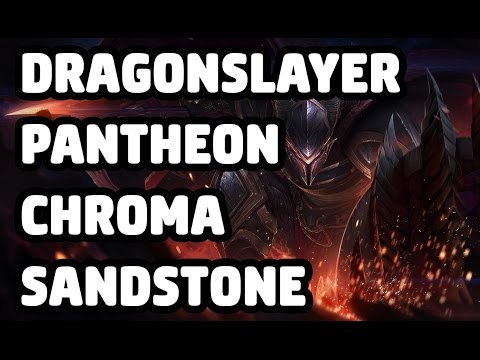 DRAGONSLAYER PANTHEON CHROMA SANDSTONE SKIN SPOTLIGHT - LEAGUE OF LEGENDS