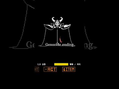 Pacifist ending and genocide ending #Undertale#pacifist#genocide#short#IDK