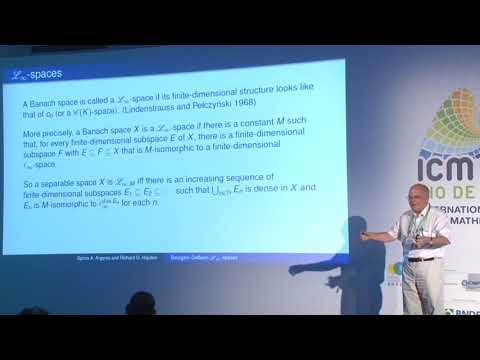 Bourgain–Delbaen ℒ_∞-spaces and the scalar-plus-compact property – R. Haydon & S. Argyros – ICM2018
