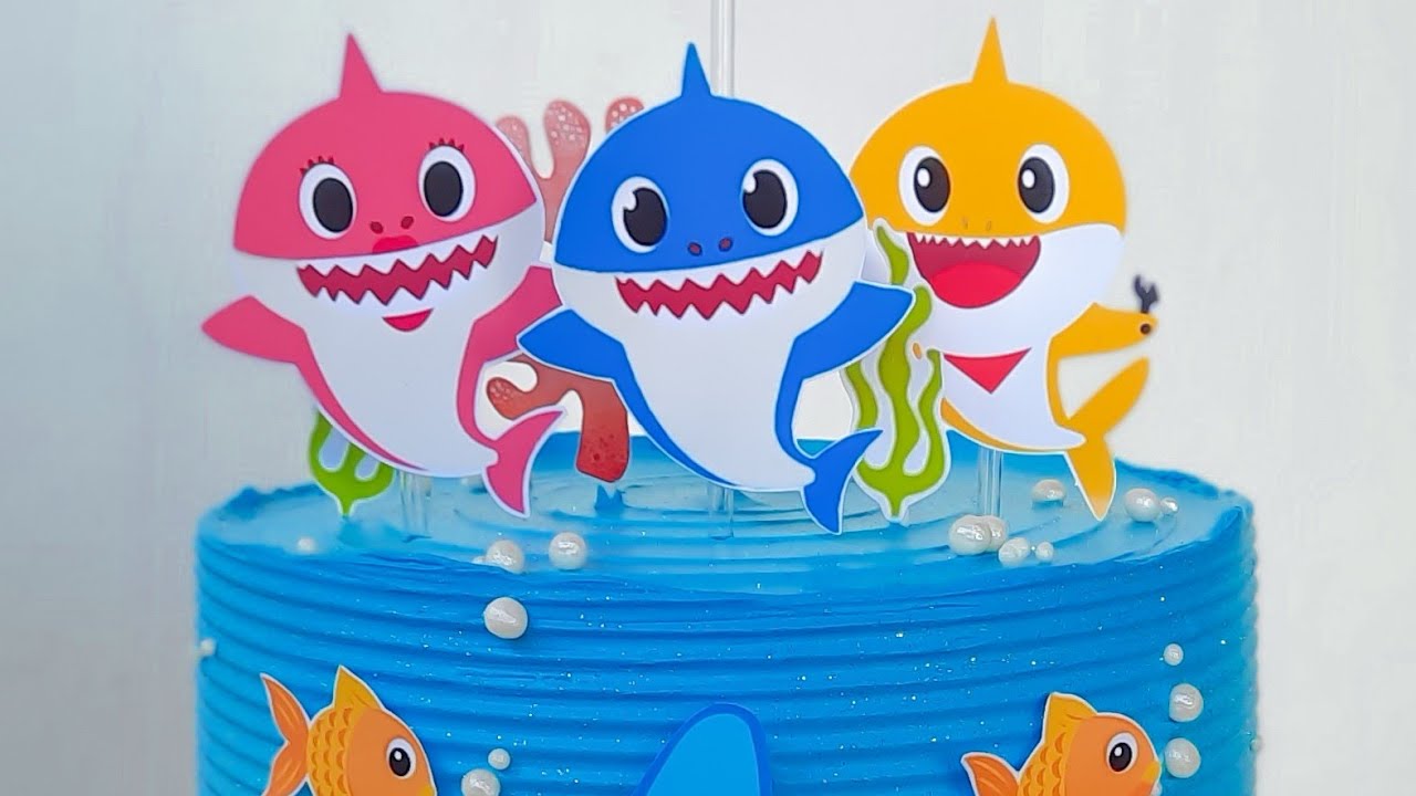 Bolo Baby Shark 💙💦