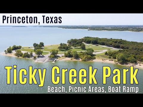 Amazing Lake Park In Princeton TX - Beach, Boat Ramp, Picnic Areas and More! Tickey Creek Park