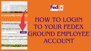 How To Login To Your Fedex Ground Employee Account ?