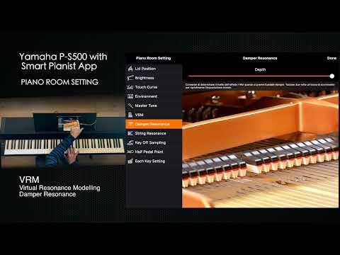 Yamaha P-S500 with Smart Pianist App - Piano Room Setting (Tutorial)