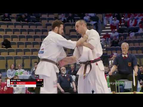 WKO EC 2023, Final -85 kg, Valeri Dimitrov (Bulgaria, aka) vs Salahat Hasanov (Azerbaijan)