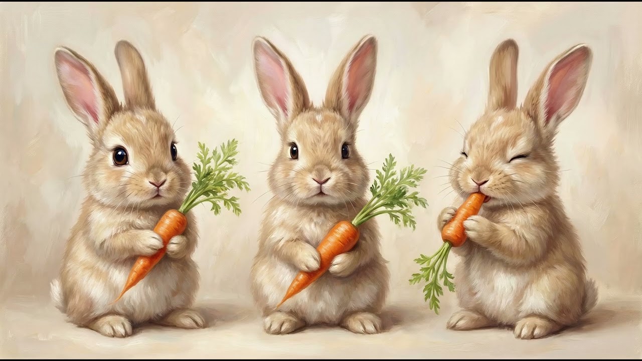 Vintage Easter Spring Art 4K | Bunnies Frame TV Collection