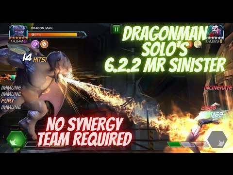 Dragonman SOLO'S Act 6.2.2 Mr Sinister!! NO SYNERGY TEAM REQUIRED!!