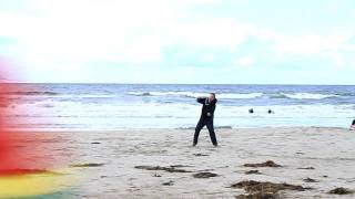 preview picture of video 'Power kiting at Bore beach'