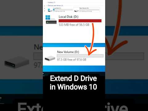 How to Extend D Drive in Windows 10 without Software