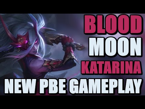 Blood Moon Katarina skin gameplay | League of Legends | LoL