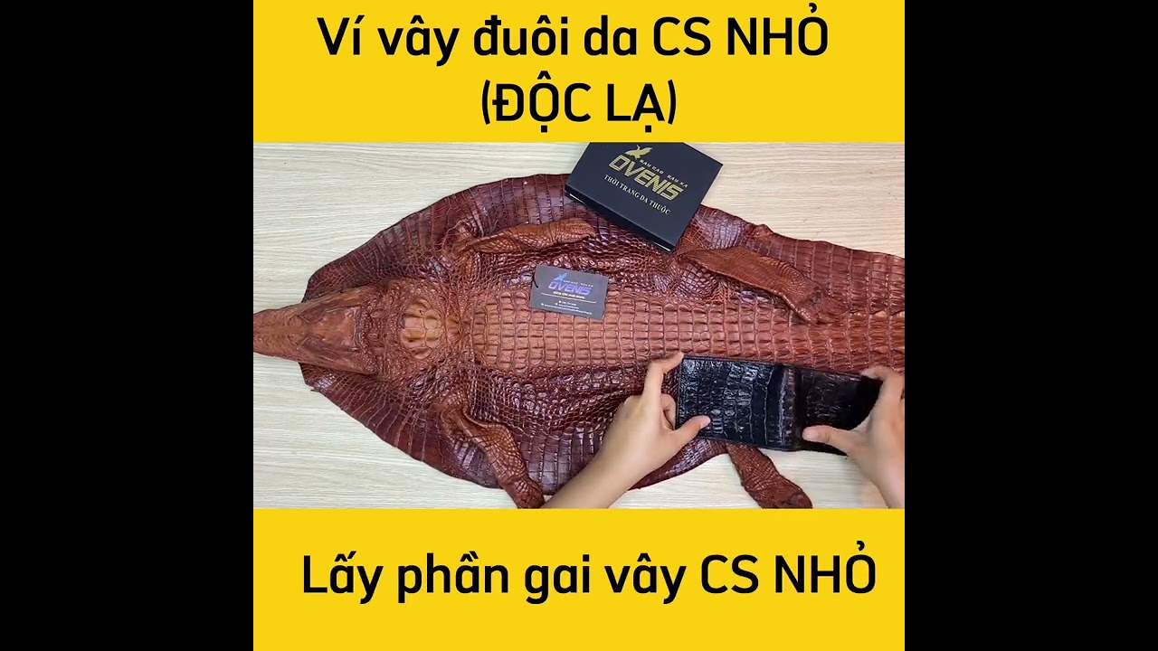 Ví Nam Da Cá Sấu 2 Mặt Siêu Đẹp VS201D