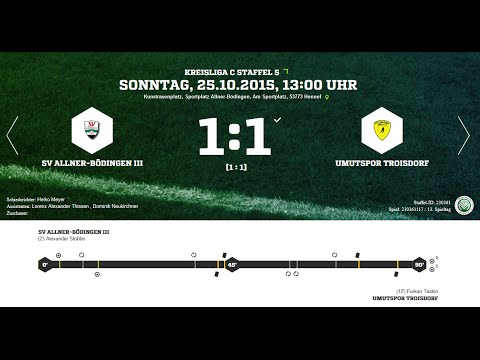 SV Allner B.   1:1   SV Umutspor   1. Halbzeit