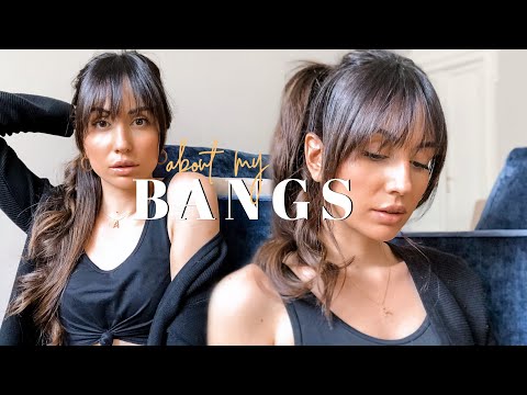 CURTAIN BANGS // How I Cut & Style them at HOME