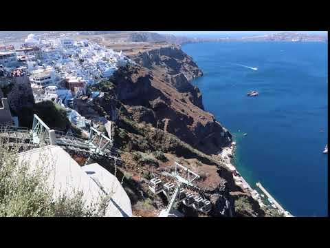 Cable Car from Fira Old Port to Fira Center Santorini | 2bearbear.com