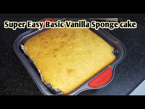 Perfect Basic Vanilla Sponge cake Recipe by Arfa's Kitchen