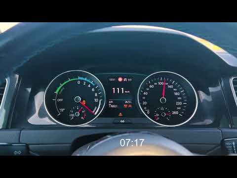 Volkswagen Golf 7 GTE 204hp STOCK ACCELERATION 0-133