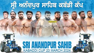 Sri Anandpur Sahib Kabaddi Cup 24 March 2024