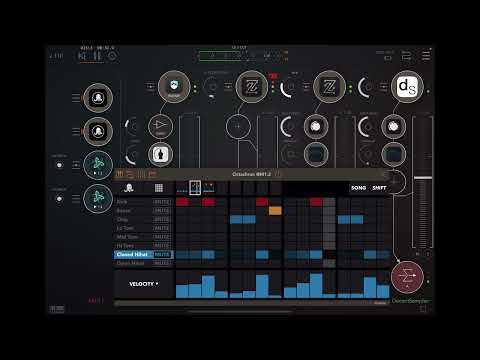 Almost feels like summer - iPad AUv3 MIDI Drum Sequencer App Octachron jamming with AUM, Ruismaker…