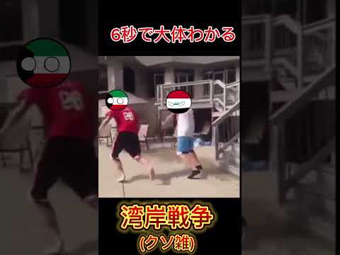 6秒でわかるクソ雑湾岸戦争　#ポーランドボール