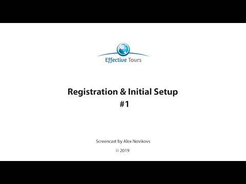 Effective Tours Hotel Channel manager. Initial Setup screen-cast #1