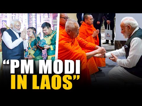 PM Modi arrives at Laos, accords with ceremonial Guard of Honour