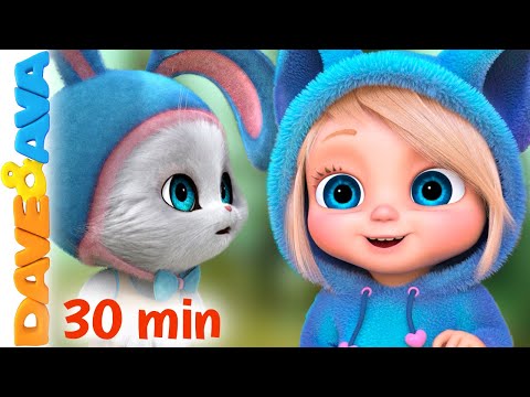 🐰 Little Bunny Foo Foo and More Nursery Rhymes | Five Little Firemen | Baby Songs by Dave and Ava 🐰