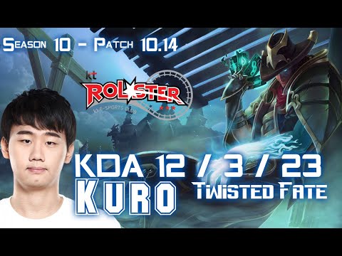 KT Kuro TWISTED FATE vs SYLAS Mid - Patch 10.14 KR Ranked