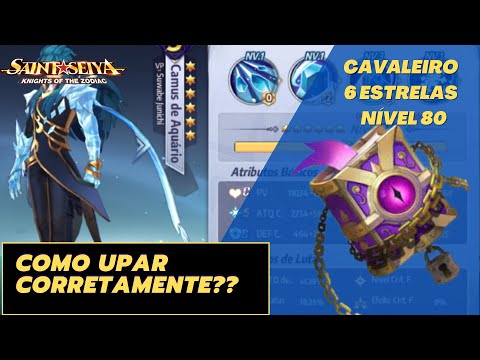 COMO EVOLUIR/ UPAR SEU CAVALEIRO 6 ESTRELAS/ LEVEL 80 MÁXIMO - SAINT SEIYA AWAKENING