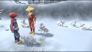 アローラロコンがもらえる！サブ任務83「まっしろロコンの雪隠れ」　ムービー【Pokémon LEGENDS アルセウス】