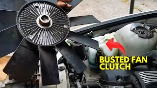 BMW E36 Fan Shroud and Fan Clutch Removal (Coolant System Rebuild Part 2 of 5 )