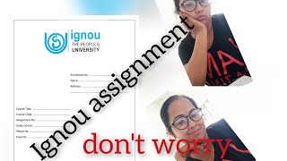 IGNOU assignment and front page writing style