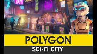 POLYGON Sci-Fi City - Low Poly 3D Art by Synty video preview