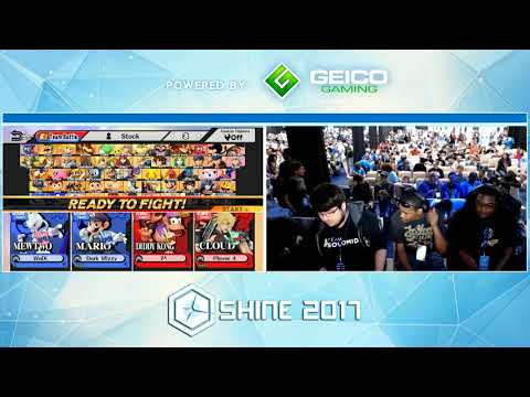 Shine 2017 Smash 4 - EMP | WaDi & Dark Wizzy vs. TSM | ZeRo & NRG | Nairo  - Doubles Losers Top 8