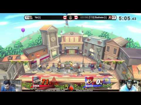 Smash at York 13 - Yoh (Sheik) vs LGS EMG Blacktwins (Cloud) - SSB4 Grand Finals