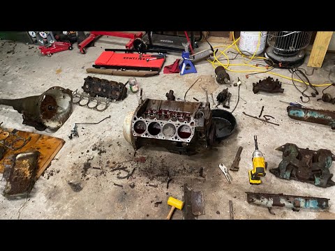 1968 charger project, disassembling the 383 big block