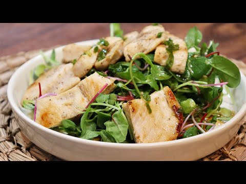 닭가슴살 샐러드 (매콤한 오리엔탈드레싱소스)