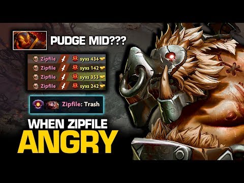When Zipfile Hates Someone - CRAZY Zipfile Pudge God Focus On Ember Spirit | Pudge Official