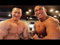 ボデイビル若手のホープと肩の合トレをしたら強すぎてコテンパにぶっ潰されました(笑)