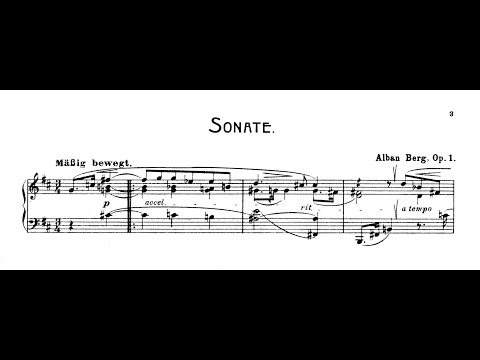 Alban Berg - Piano Sonata, Op. 1 (Seong-Jin Cho)