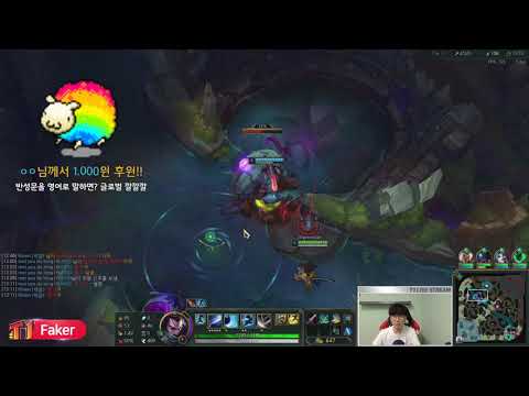 Faker Yasuo vs Ahri Mid - T1 Faker Stream (3/6/2019)